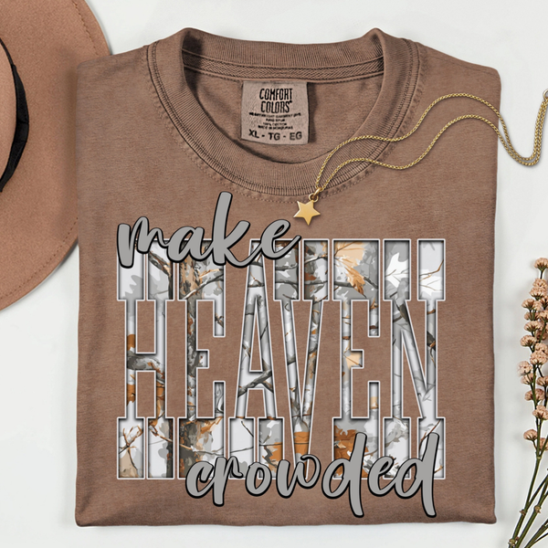 Southern Rheas Make Heaven Crowded Camo Shirt