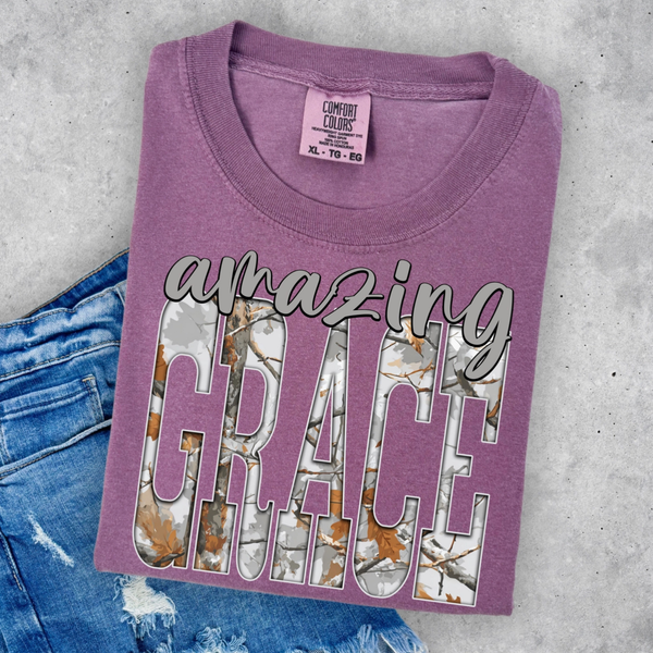 Southern Rheas Amazing Grace Camo Shirt
