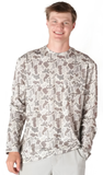 Simply Southern Men’s ‘Grey Camo’ Long Sleeve Pocket Tee