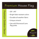 ‘Birdbath In Bloom’ Decorative Flag