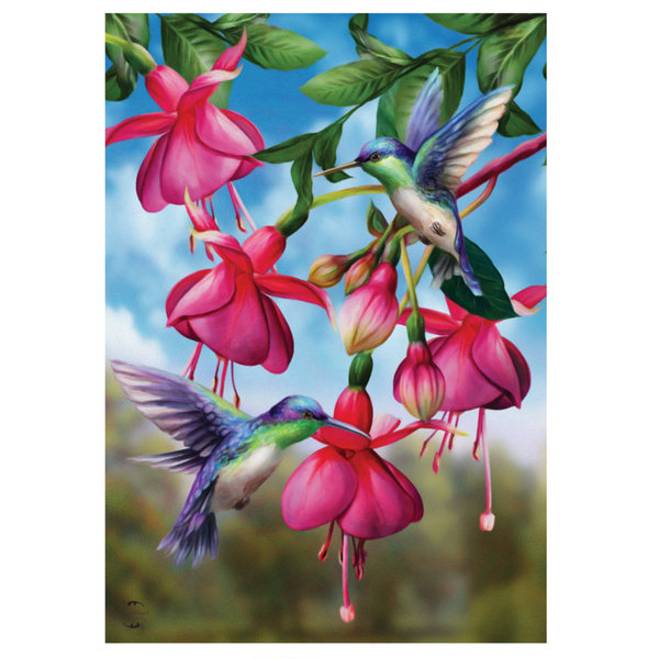 ‘Flight of the Hummingbirds’ Decorative Flag