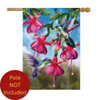 ‘Flight of the Hummingbirds’ Decorative Flag