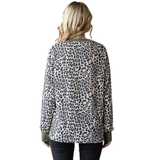 7th Ray Ribbed Animal Print Top, Assorted Colors