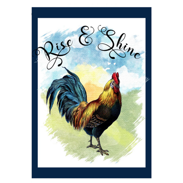 ‘Rise & Shine Rooster’ Decorative Flag