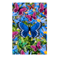 ‘Butterflies All Colorful’ Decorative Flag