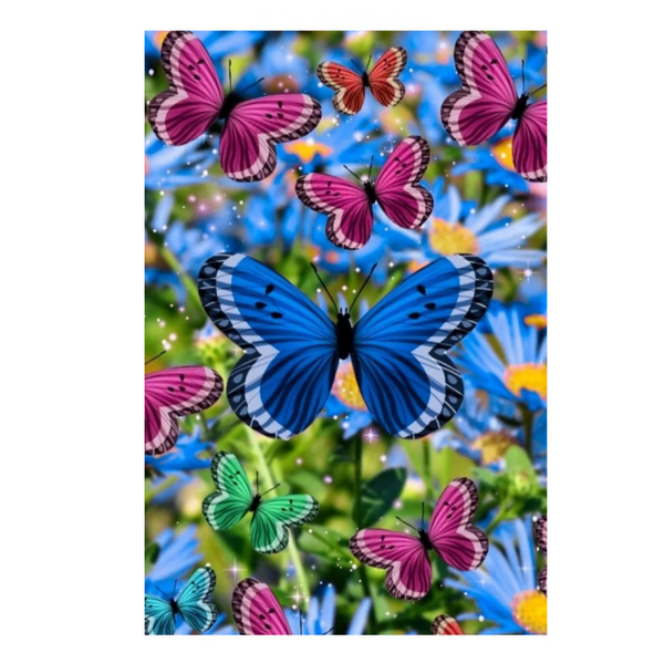 ‘Butterflies All Colorful’ Decorative Flag