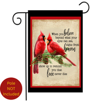 ‘When You Believe / Two Cardinals’ Decorative Flag