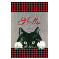 ‘Hello Cat’ Decorative Flag