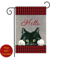 ‘Hello Cat’ Decorative Flag