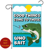 ‘Good Things Come / Fishing’ Decorative Flag