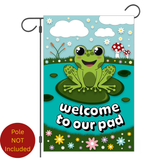 ‘Frog Welcome’ Decorative Flag