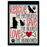 ‘Rescue the Mistreated’ Decorative Flag