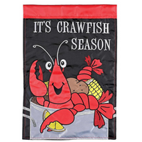 ‘It is Crawfish Season’ Decorative Flag