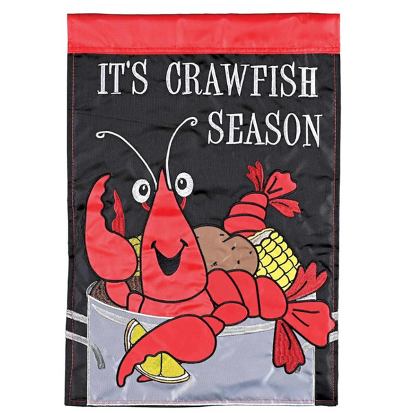 ‘It is Crawfish Season’ Decorative Flag