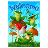 ‘Happy Frogs’ Decorative Flag