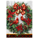‘Cardinal Wreath’ Decorative Flag