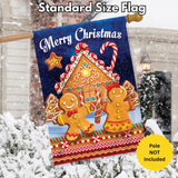 ‘Gingerbread House Christmas’ Decorative Flag