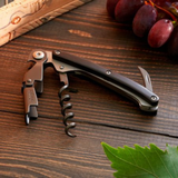 DEEJO Waiter’s Knife Ebony Wood / Plain
