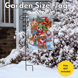 ‘Festive Pups Winter’ Decorative Flag