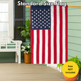 ‘Embroidered American’ Decorative Flag