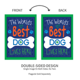 ‘World’s Best Dog’ Decorative Flag