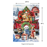 ‘Holiday Cheer Dogs’ Decorative Flag