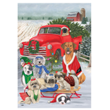 ‘Holiday Dogs Christmas’ Decorative Flag