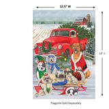 ‘Holiday Dogs Christmas’ Decorative Flag