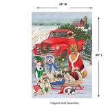 ‘Holiday Dogs Christmas’ Decorative Flag