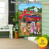 ‘Country Pups’ Decorative Flag