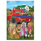 ‘Country Pups’ Decorative Flag