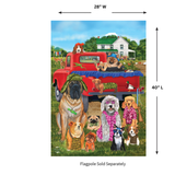 ‘Country Pups’ Decorative Flag