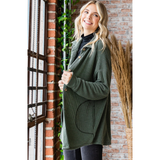 7th Ray Ribbed Shacket, Assorted Colors