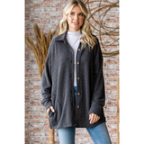 7th Ray Ribbed Shacket, Assorted Colors