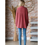 7th Ray Ribbed Shacket, Assorted Colors
