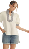 Jodifl Striped Contrast Top, Assorted Colors