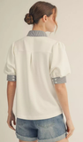 Jodifl Striped Contrast Top, Assorted Colors