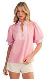 Jodifl Striped Contrast Top, Assorted Colors