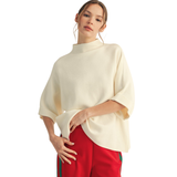 JODIFL Mock Neck Sweater Top, Assorted Colors