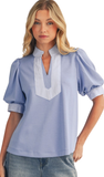 Jodifl Striped Contrast Top, Assorted Colors