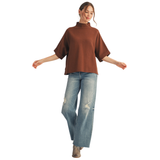 JODIFL Mock Neck Sweater Top, Assorted Colors