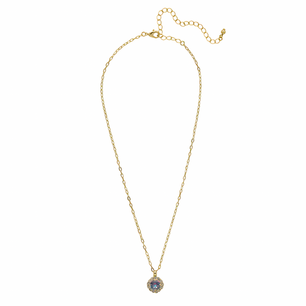 Sorrelli Haute Halo Pendant Necklace in Vitrail Light