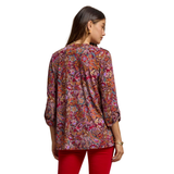 Dear Scarlett "LizLuxe" Faux Pocket Top in Violet