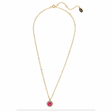 Sorrelli Haute Halo Pendant Necklace in Royal Red Delite
