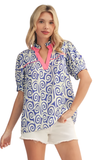 Jodifl Swirl Print Top, Assorted Colors