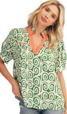Jodifl Swirl Print Top, Assorted Colors