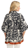 JODIFL Smocked Chest Boho Floral Top