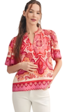 JODIFL Boho Paisley Top, Assorted Colors
