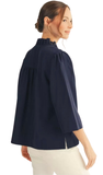 Jodifl Crinkled 3/4 Sleeve Top, Assorted Colors