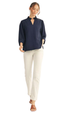 Jodifl Crinkled 3/4 Sleeve Top, Assorted Colors